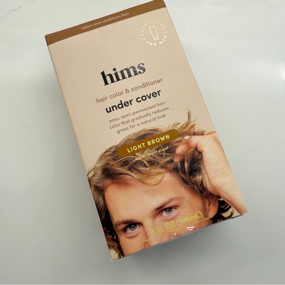 NIB! Men’s Hims Hair Color Light Brown Semi-Permanent 5 fl oz Set of 2 - Picture 2 of 10